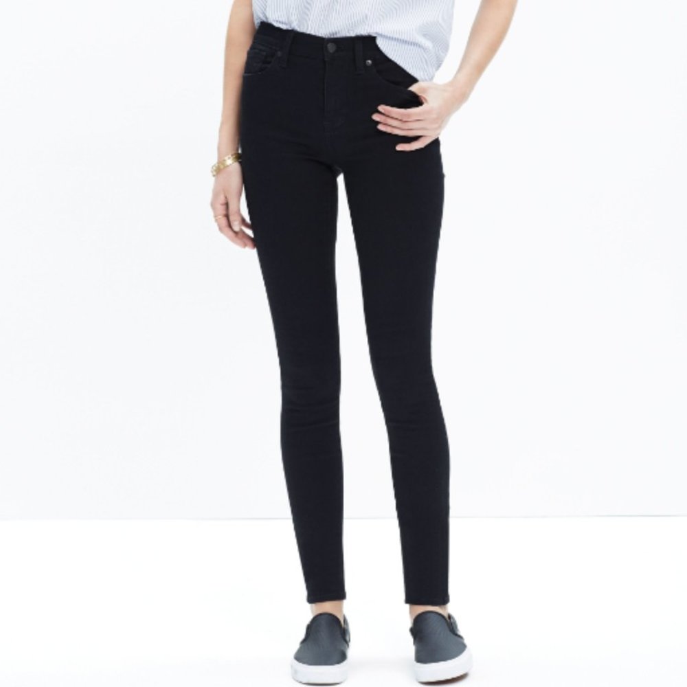 Madewell 9" High-rise Skinny, Size 26 Black